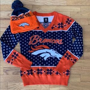 Sweater & Beanie Denver Broncos
